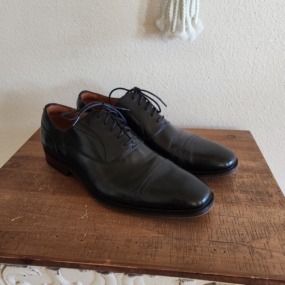 Florsheim Mens Black Sorrento Cap Toe Oxford Dress Shoes Size 8.5